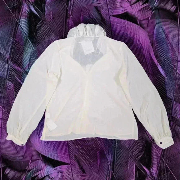 NWT ZARA RUFFLED BLOUSE - Picture 5 of 6